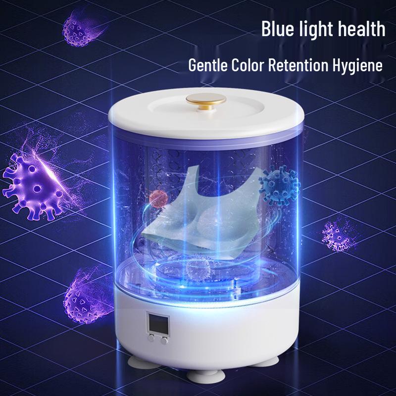 Compact Fully Automatic Washer-Dryer Combo with Blue Light Sterilization, Hand Wash Simulation for Underwear, Panties, and Socks, Large Capacity