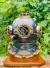 Black Antique Diving Helmet: US Navy Marine Style, 18 Inch