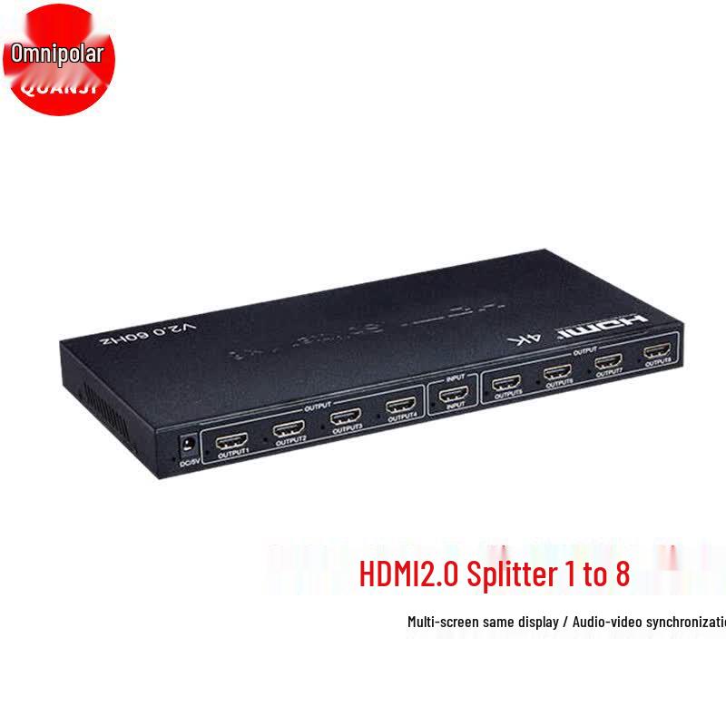 HDMI 2.0 4K 60Hz 1x8 Splitter