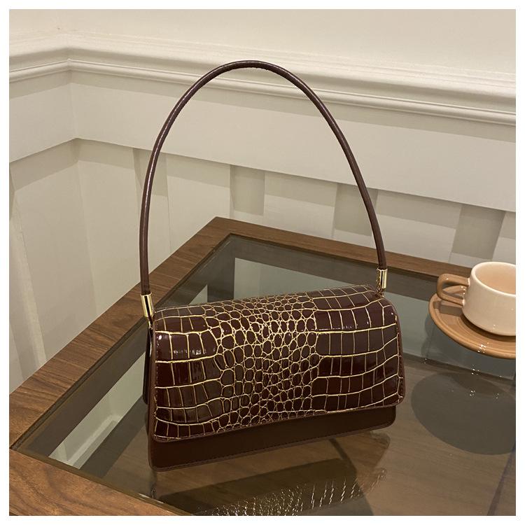 New Trendy Texture Fashionable Simple and Versatile Ins Handbag New Shoulder Bag High End Textured Women's Bag