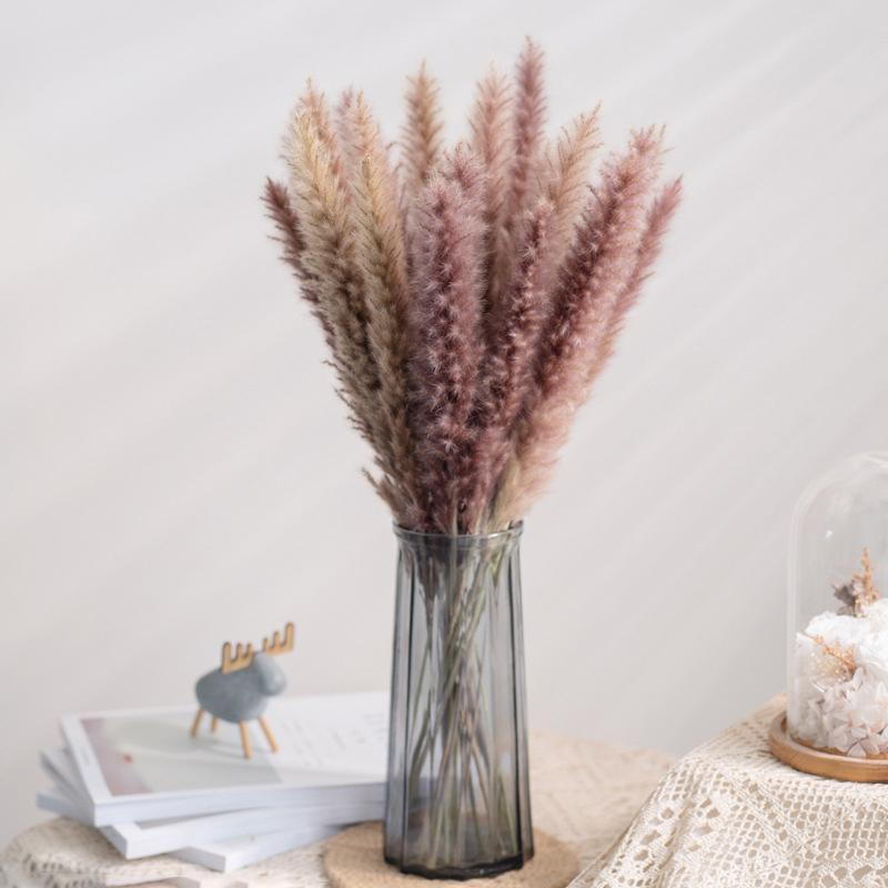 Reed Flower Bouquet Natural Dried Flowers for Home Decoration 55x10cm