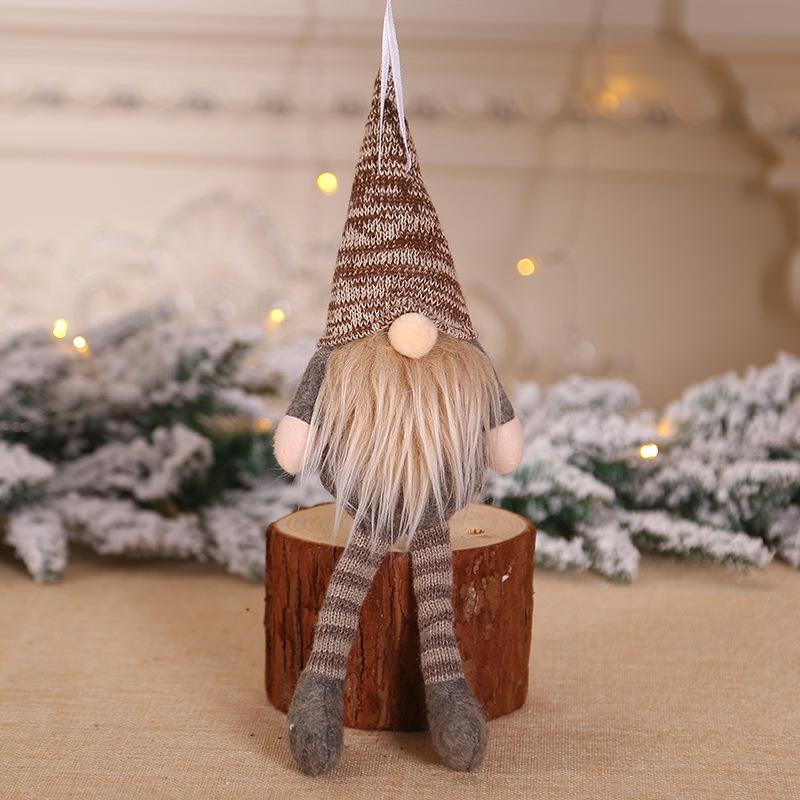 Santa Claus Christmas Gifts Knitted Plush Gnome Doll Faceless Doll Merry Christmas Decor for Home Ornament Christmas Tree Decor
