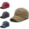 Stylish Men's Baseball Cap With Unique Embroidered Anchor Design For Spring And Autumn Seasons