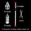 Airbrush Nozzle Needle Replacement Set (0.3mm-0.5mm) - Easy-to-Clean, New Style
