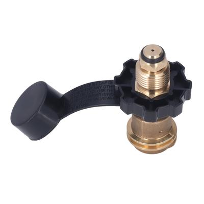 Messing Gastankadapter Propan Nachfülladapter mit schwarzem Griff POL Konvertieren QCC1 Typ 1