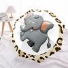 1pc Safari Elephant Print Automatic Opening and Closing Folding Umbrella with 8 Iron Ribs - Portable, Foldable for Travel Yy251124081