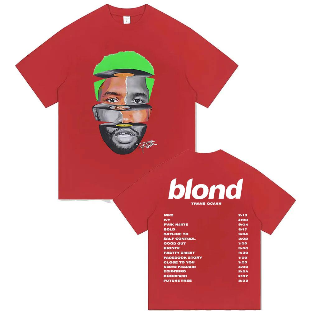 

Limited Rapper Frank Tour 2025 Merch T Shirt Unisexs Vintage Fashion Ocean Short Sleeve Tshirt Pop Hip Hop Clothing Blond TShirts S