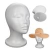 White Women Mannequin Head Model Practical Dummy Foam Head Lightweight Durable Portable Fashion For Travel And Salon