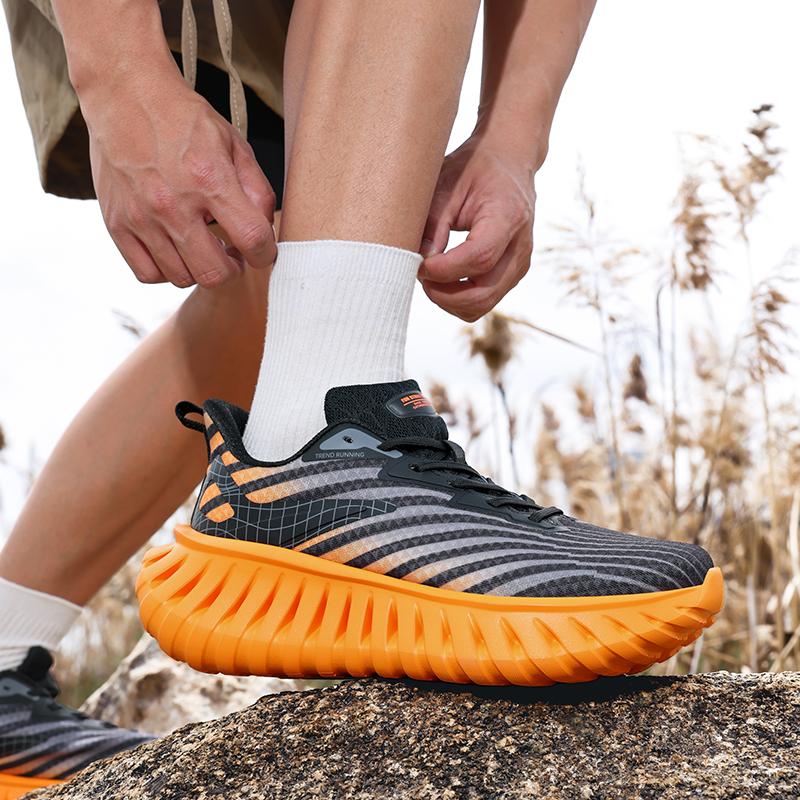 Men's Sports Shoes Fashion Versatile New Casual Four Season Comfortable Thick Sole Fashion Outdoor Running Casual Sports Shoes