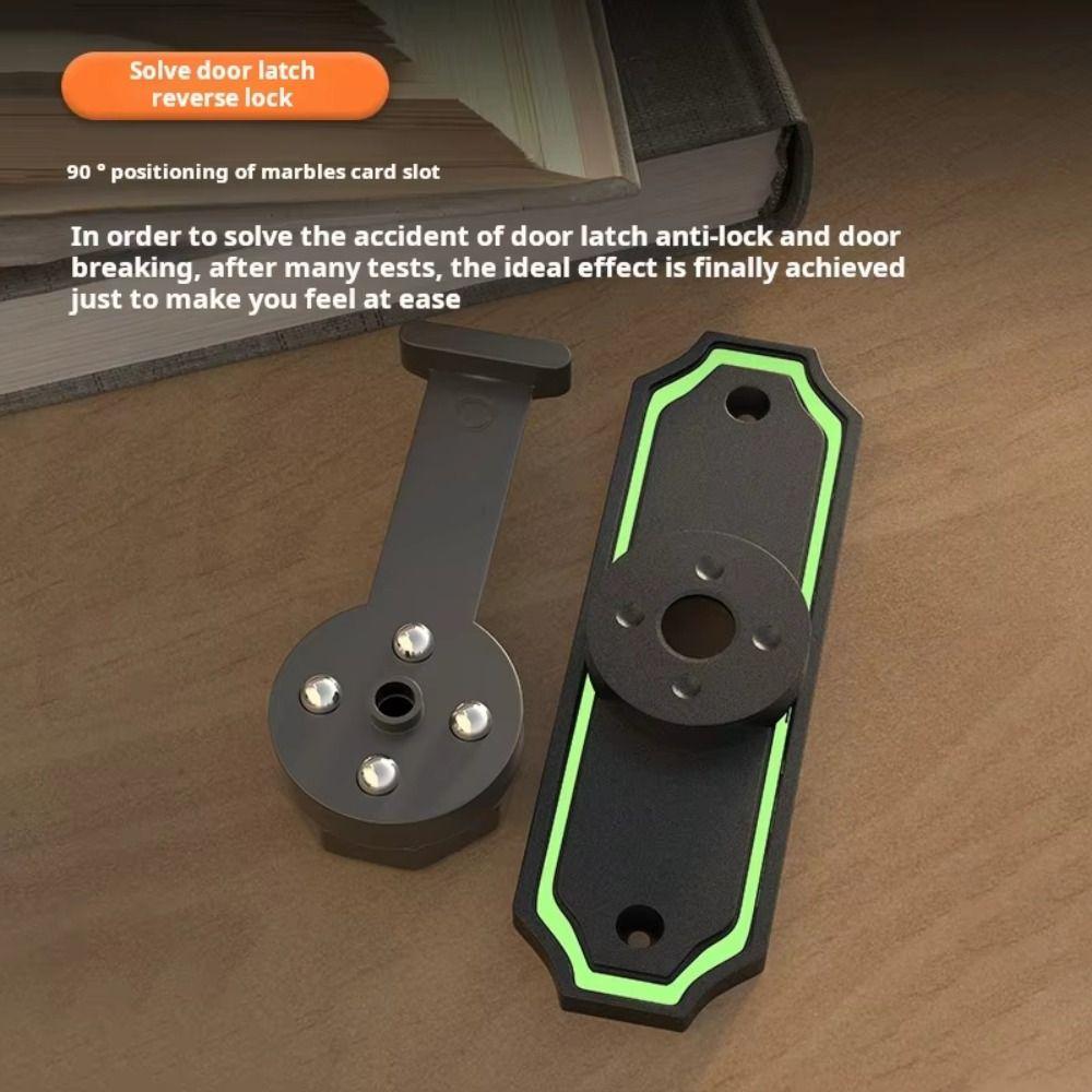90 180 Degree Luminous Door Buckle Safety No- punching Door Catch Bolt Anti-theft Zinc Alloy Door Hasps Bathroom