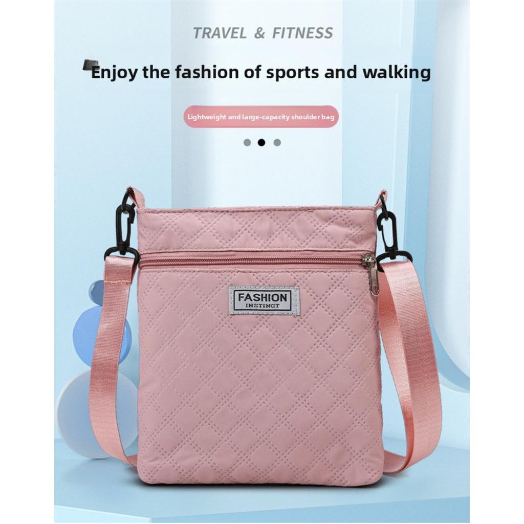 Borsa a tracolla semplice a griglia di diamanti a tinta unita per donna, borsa a spalla casual, borsa a tracolla piccola quadrata leggera e versatile