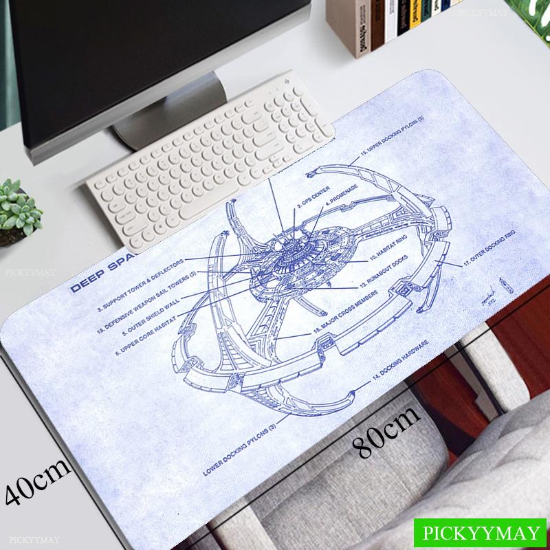 Spacecraft Mouse Pad Gamer Mousepads Big Gaming Mousepad XXL Mouse Mat Large Keyboard Mat Desk Pad For Computer Laptop