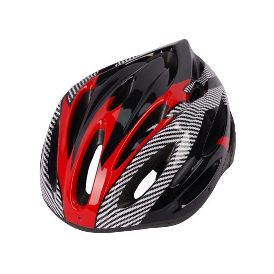 Unisex Streifenmuster Fahrradhelm Outdoor Sport Fahrrad Zubehör