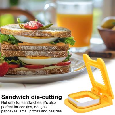 Sandwich Cutter And Sealer Quick Sandwich Prep Tool Easy To Use Sandwich Making Gadget for Kids Lunch