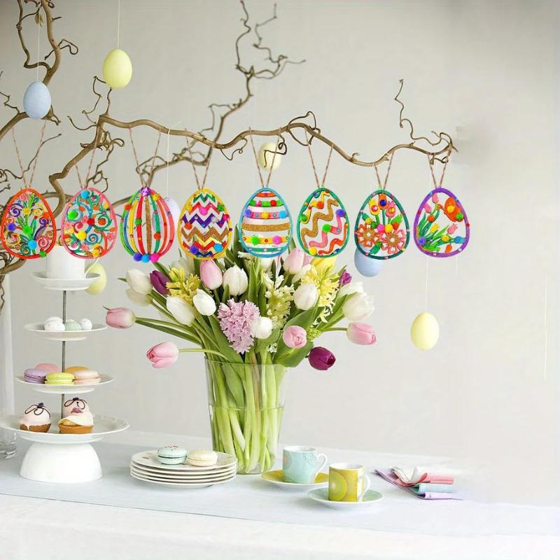 40 Pieces Wooden Easter Eggs for DIY Crafts Painting And Home Decoration Perfect Easter Holiday Decorations And Craft Supplies