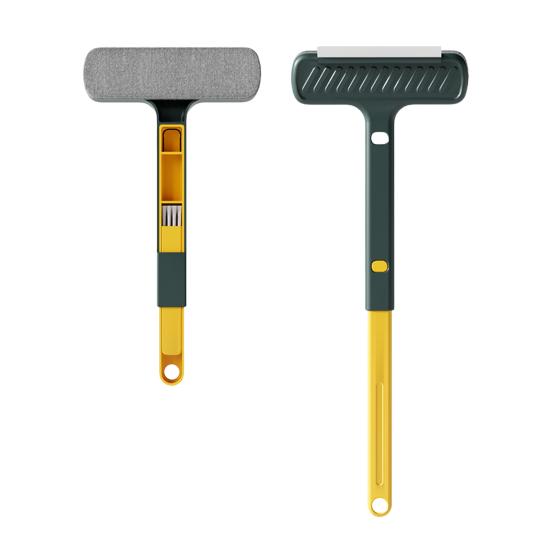 

2 in 1 Window Screen Cleaning Brush with Extendable Handle Removable Lightweight Reusable Screen Cleaner Handheld Window Cleaning Scrubber 1pc
