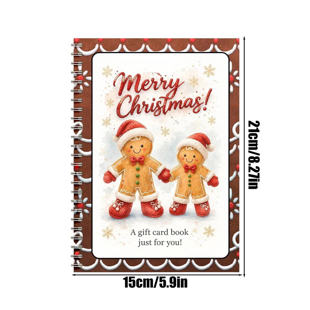 Christmas Gift Card Organizer Theme Writable Page Christmas Gift Card Holder Booklet Format Christmas Decoration Supplies