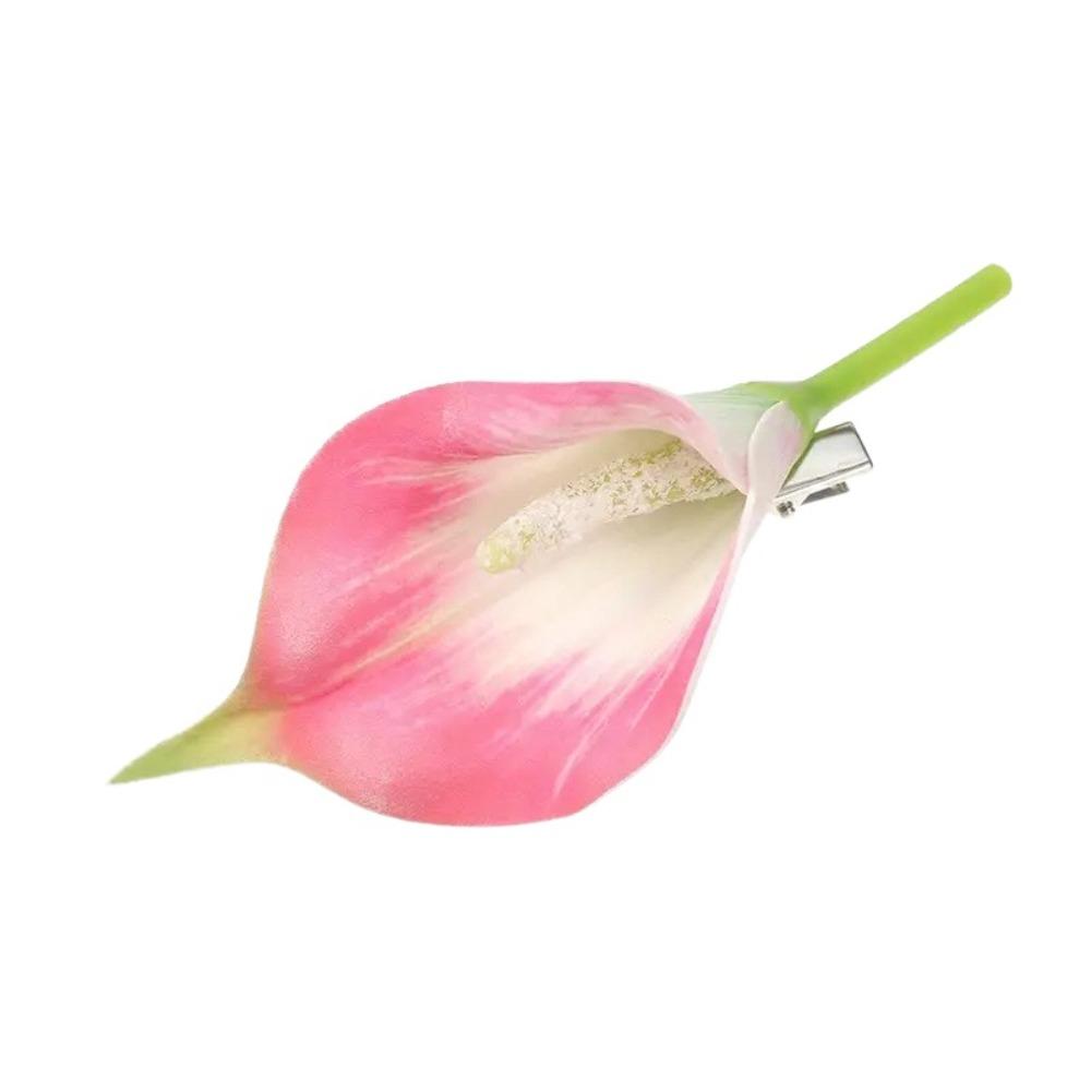 

Заколка для волос в виде цветка из ткани, заколки в стиле бохо в корейском стиле, заколка для волос в виде цветка-уточки на берегу моря розовый