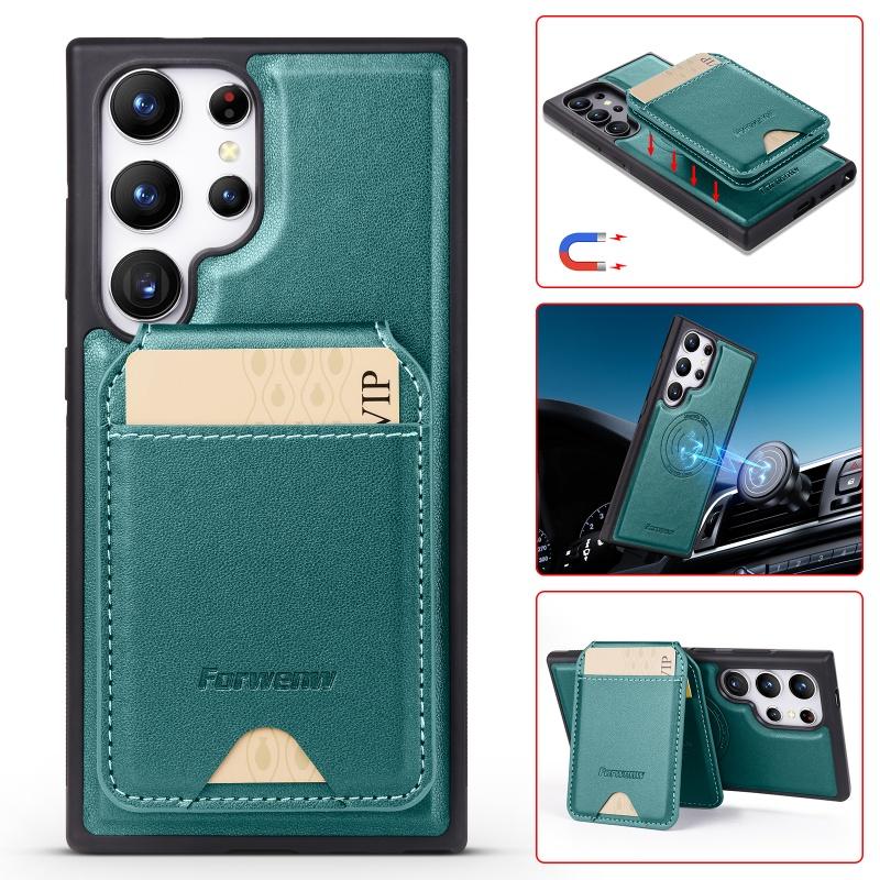 Magnetic Leather Flip Wallet Phone Case for Samsung Galaxy A17 A56 A36 A16 A55 A35 A15 S25 Ultra S24 Plus S23 S22 Note 20 Cover