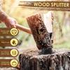 Manual Wood Splitter High Carbon Steel Wood Splitting Stand Portable Tinder Splitting Tool Wood Dispenser Fireplace Camping
