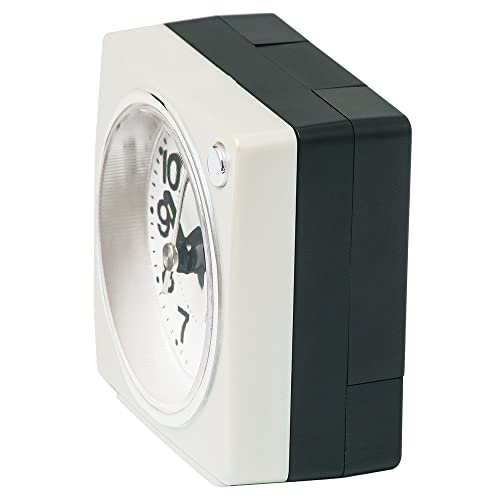 Seiko Clock Wecker Tischuhr Analog Weiß Perlmutt 65 x 64 x 38mm PYXIS NR449W