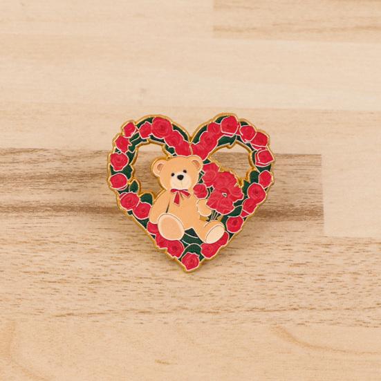 Brooch Pin, Animal Flower Design Brooch Fastener, Buckle-Type Fixing Pins, Enamel Paint Stable Buckle Pins for Backpacks And Hoods