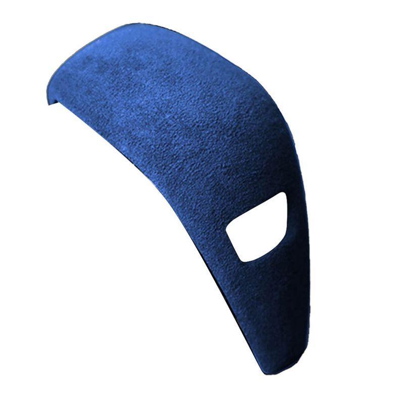 Authentic Suede Tumbled Leather Shifter Cover Protective Cover Case Royal Blue 3 Series