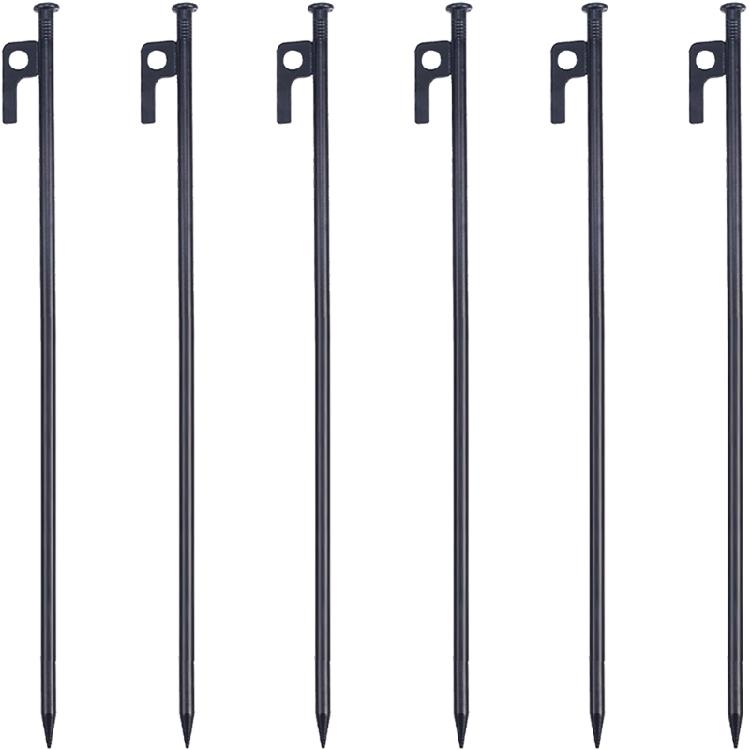Steel Tent Stakes Heavy Type Rustproofed Ground Pegs for Camping Beach Backpacking Secure Windproofed