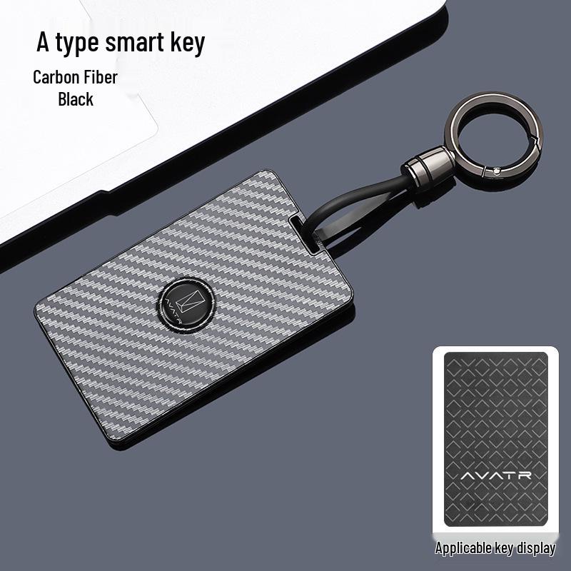 Avita 12-Schlüssel- & 11-Karten-Etui: Hochwertige Smart NFC Schutzhülle mit Carbonfaser-Textur