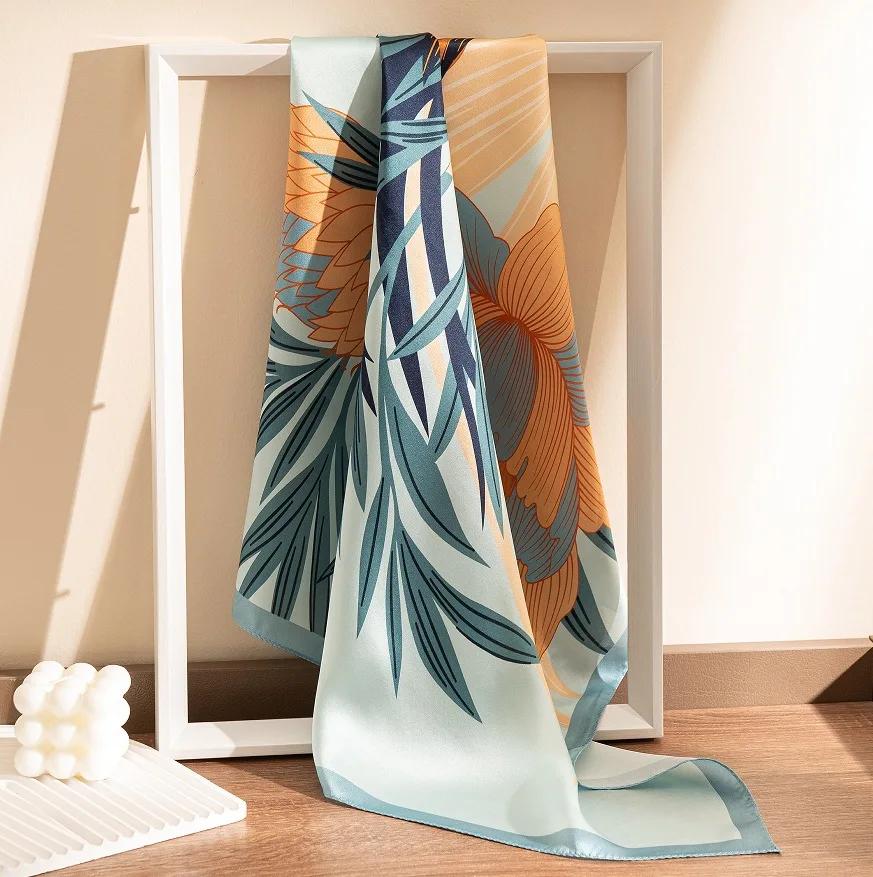 

100% Mulberry Silk Scarf 2026 Four Seasons Versatile Premium Printed Shawl