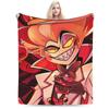 Cartoon Hazbins Hotels Lucifer Blankets Flannel All Season   Multifunction Lightweight Throw Blanket for Bed Office Rug Piece