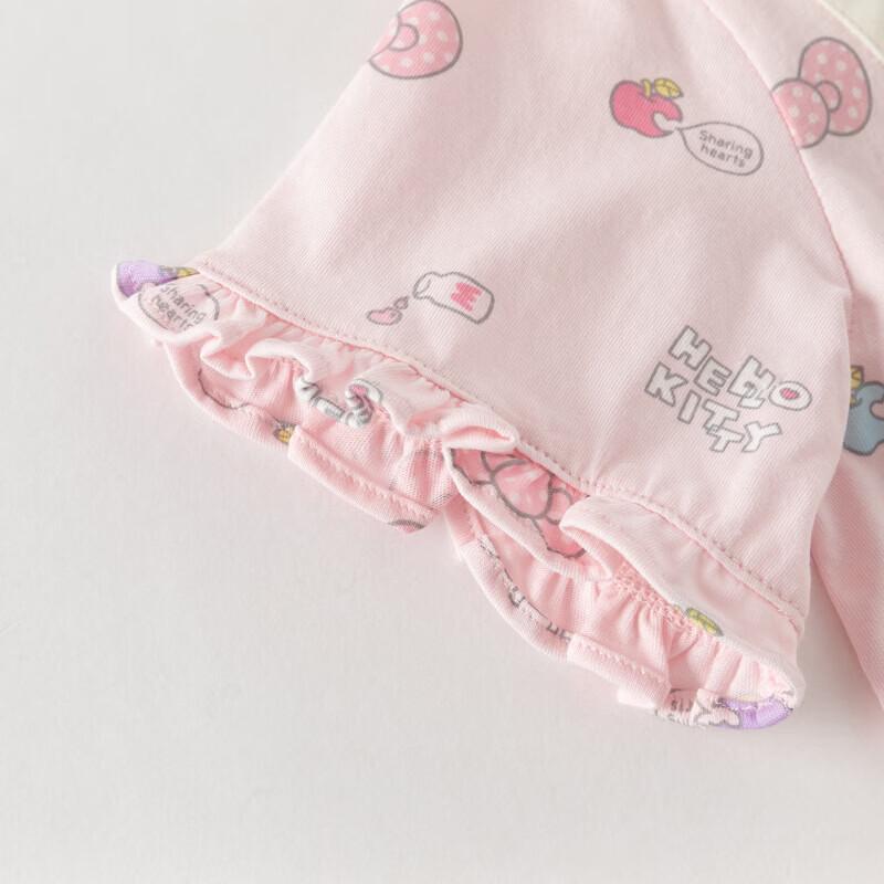 DAVE & BELLA Hello Kitty Collaboration Girls' Faux Two-Piece Dress