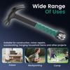Multi-functional Claw Hammer High Carbon Steel Straight Claw Hammer Efficient Carpenter Hammers for Home Construction Carpentry