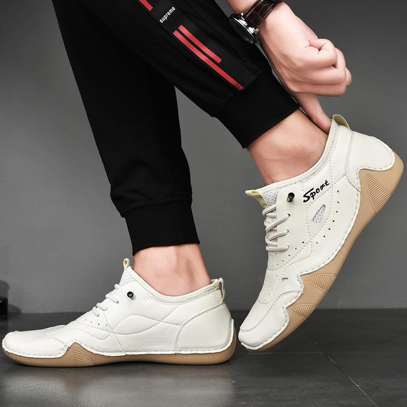 Men Casual Shoes Fashion Lace-Up Solid Sneakers Men Leisure Walking Outdoor Shoes Driving Flats Loafer Male Summer Luxury Loafer