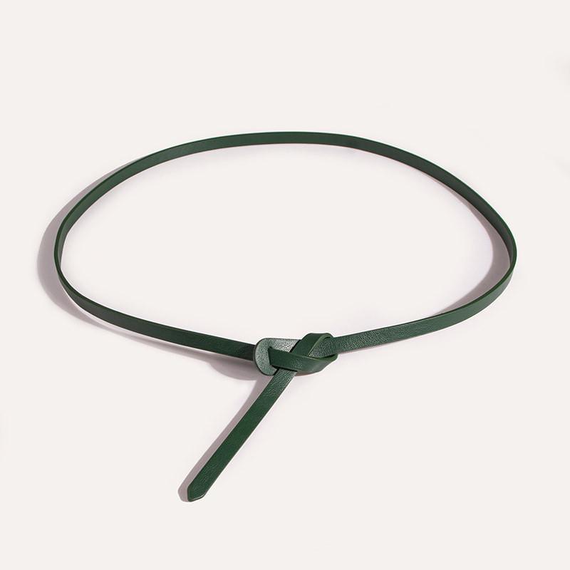 Simple Pu Waist Belt For Dresses With Adjustable Pin Buckle Women For