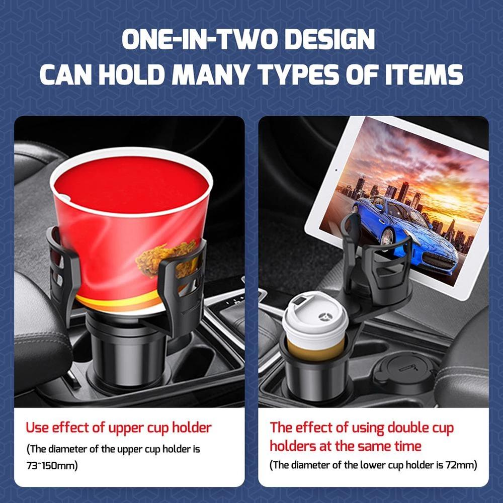 4in1 Multifunctional Adjustable Car Cup Drink Bottle Holder Base Stand Organizer