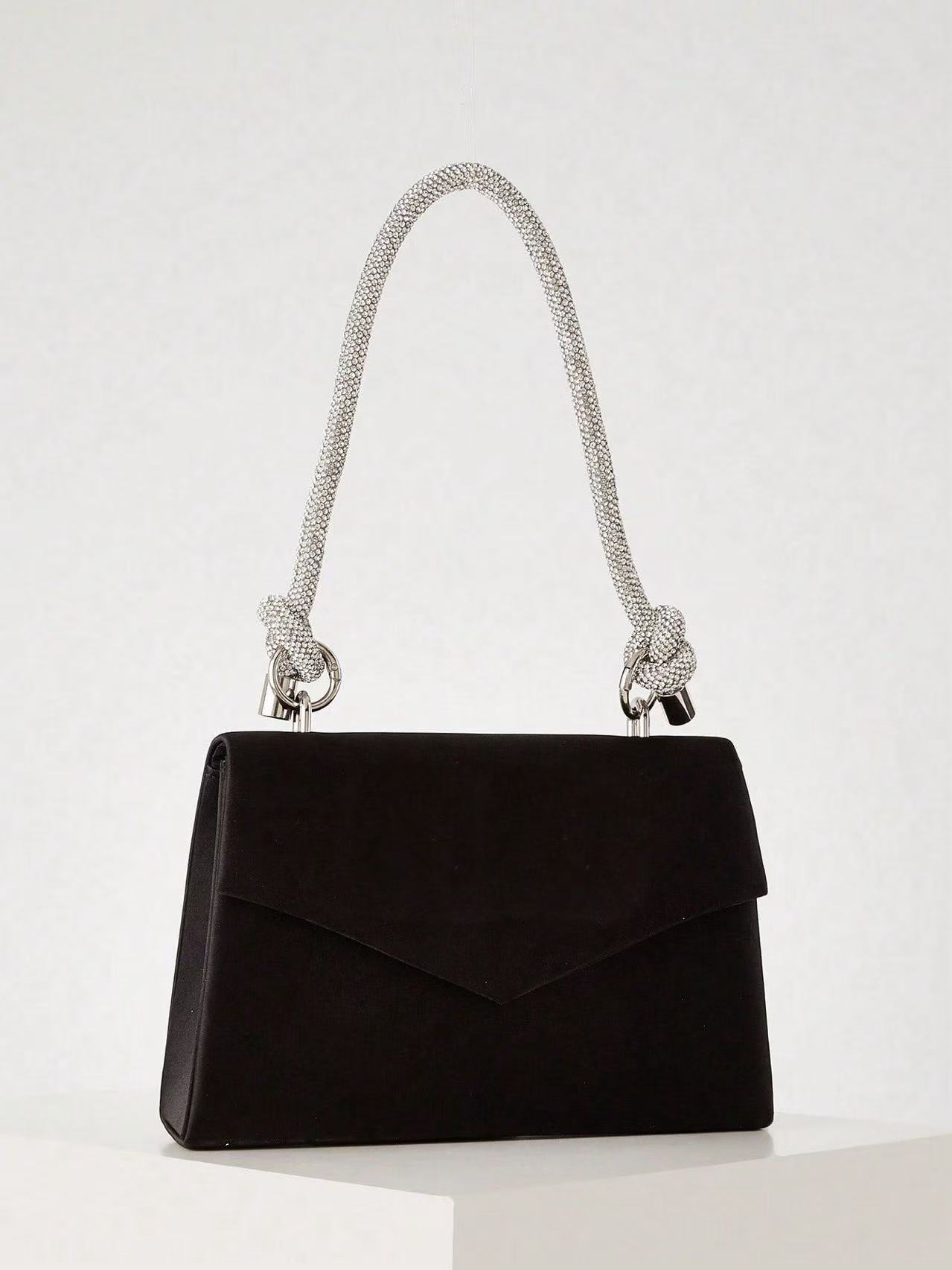 Exquisite and gorgeous butterfly diamond handbag, fashionable and versatile chain shoulder crossbody bag, suitable for travel.