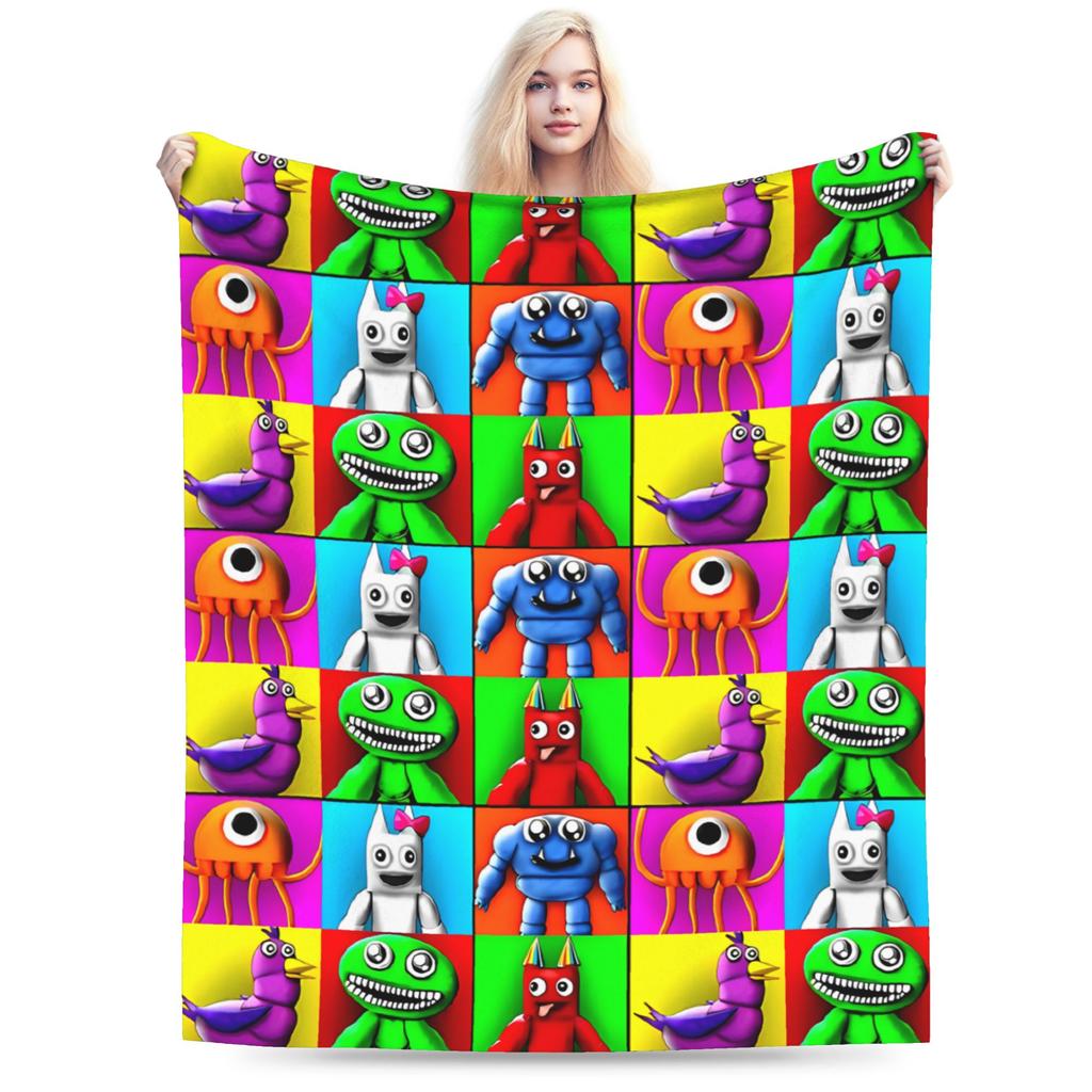 Bittergiggle Garten Of Banban Blanket Gaming Flannel Throw Blanket Summer Air Conditioning Printed Soft Warm Bedspreads