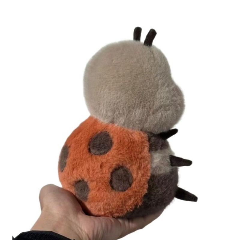 Cute Seven-spotted Ladybug Plush Toy Lovely Creative Insect Fluffly Doll Kawaii Cartoon Beetle Stuffed Doll Girl Gift Bed Decor