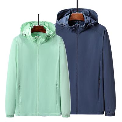 Sunscreen Clothing Men's Summer Ice Silk Thin Breathable Jacket UV Protection Outdoor Fishing Men's Sunscreen Clothing