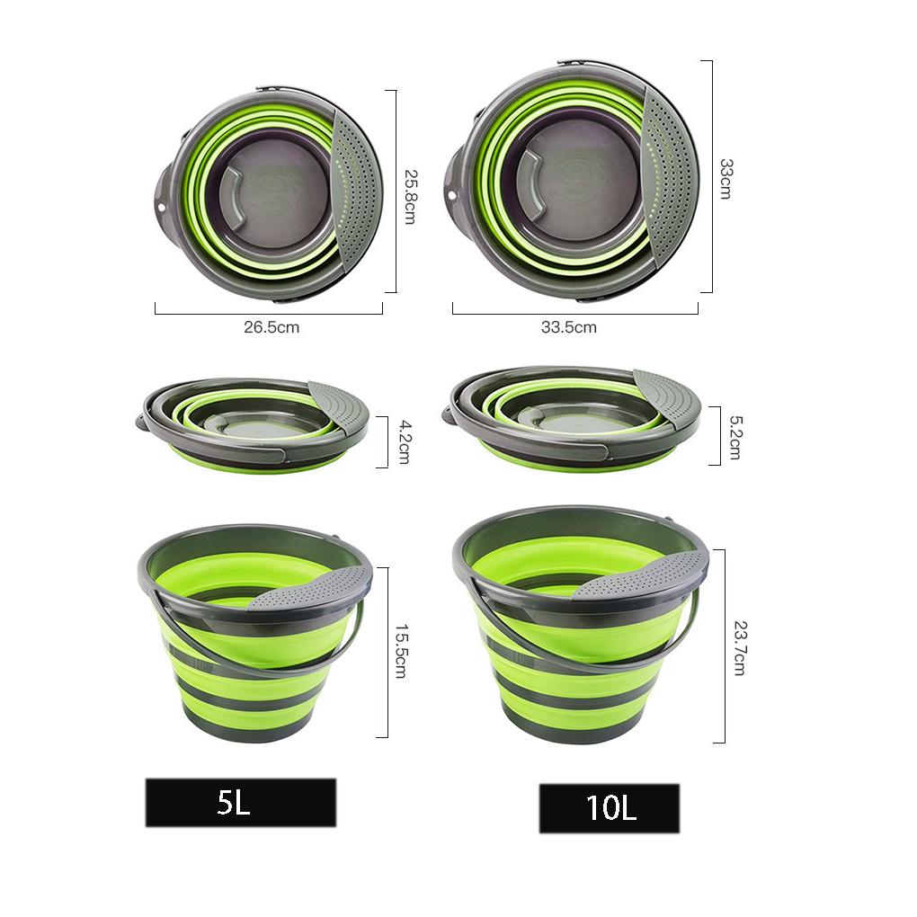 Over The Sink Colander Collapsible Chopping Board Storage Bucket Kitchen Washing Basket Vegetable Fruit Colanders Strainers New Kitchen Essentials