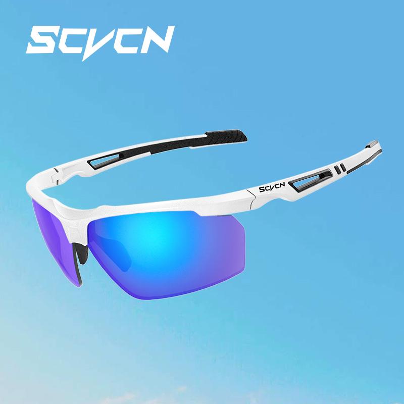 

SCVCN Polarized Cycling Glasses Fishing Sunglasses UV400 Protection Bicycle Sports MTB Road Bike Eyewear Men Women Cycle Goggles 1lens