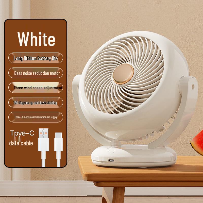WoLaFen Mini Oscillating USB Desk Fan