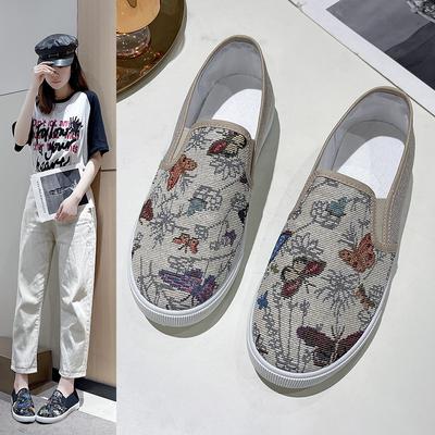 2024 Ladies Shoes 2024 New Slip On Women's Flats Autumn Loafers Round Toe Mixed Colors Solft Sole Casual Comfortable Walking Shoes