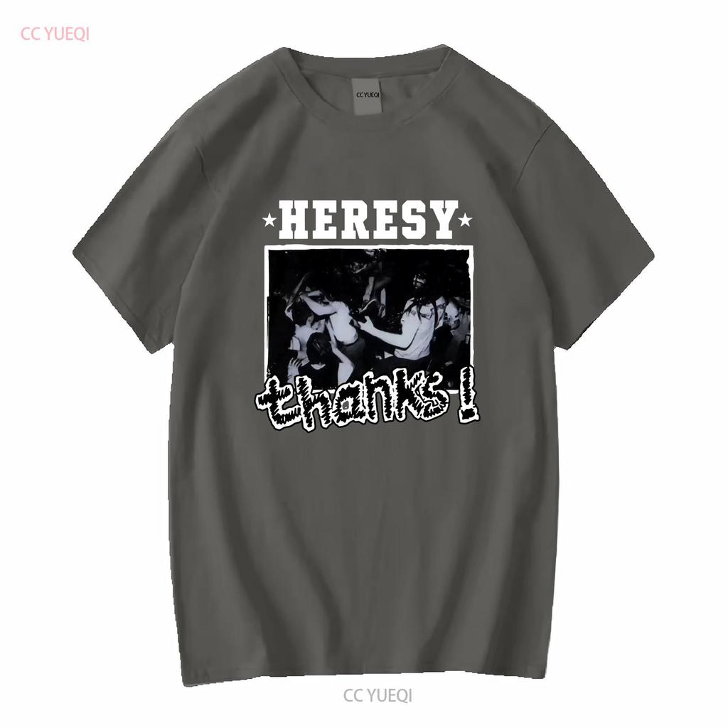 Heresy T-Shirt Danke ep UK Hardcore Softstyle 9 Farbvarianten lange oder kurze Ärmel vintage gewaschen lässig stilvoll weich dehnbar
