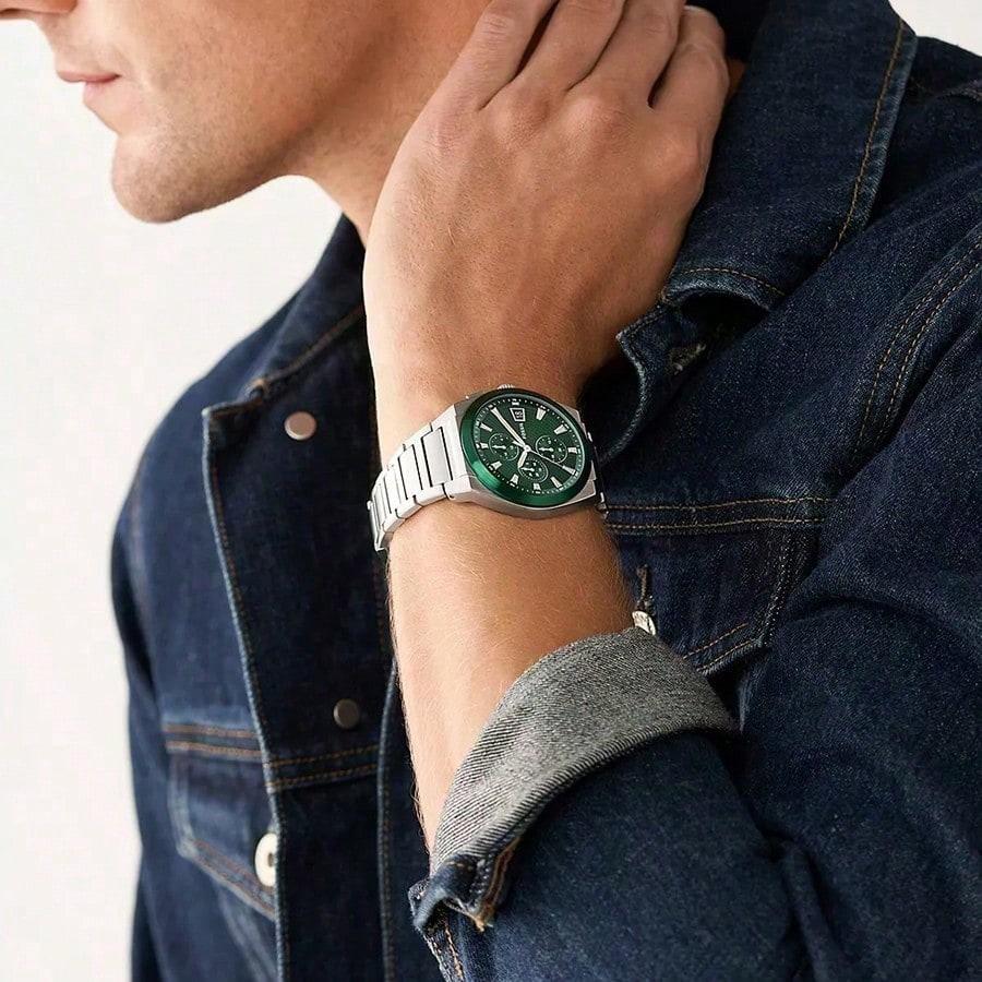 Men's Analog Round Shape Stainless Steel Wrist Watch FS5964 - 42Mm