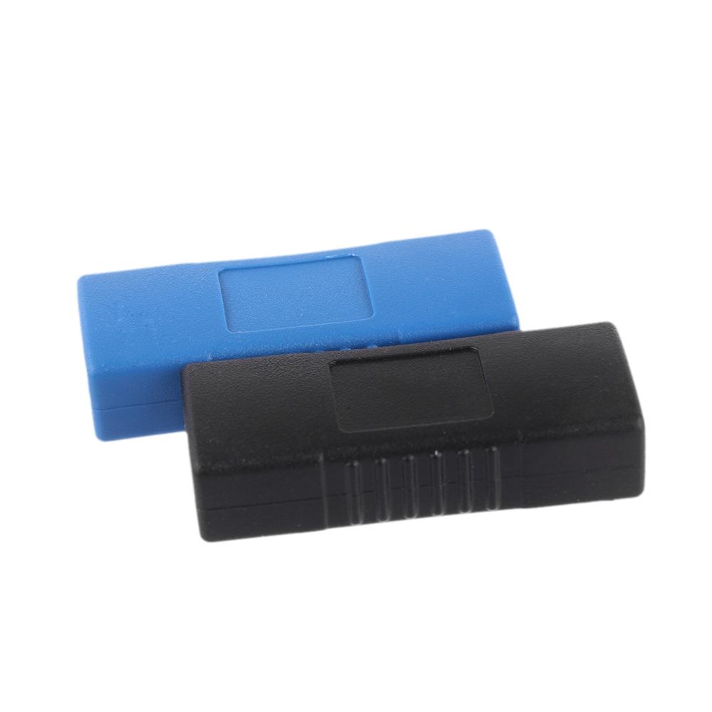Black Blue Consumer Electronics Coupler Gender Connector USB 3.0 Adapter Type A Female To Female