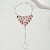 Rhinestone Bridal Anklet: Elegant Beach Footwear for Fashionable Holidays