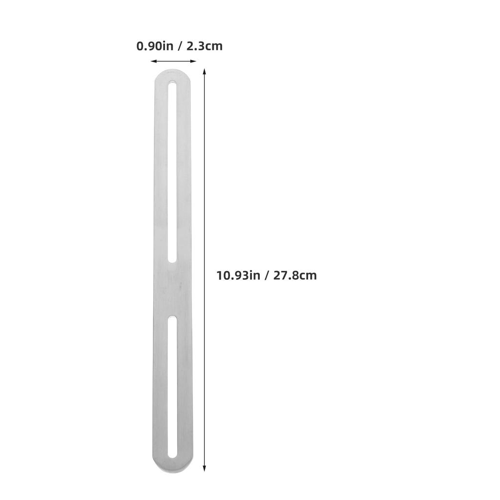 2pcs Stainless Steel Adjustable Mending Plate With Slotted Holes For Furniture Bracket Wood Table Shelf Bed Cabinet Mounting