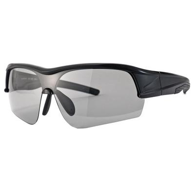 Polarized Sunglasses for and UV Black Polarized Light Smoke A-Fit Men's Sports, Golf, Running, Baseball, Protection, Matte, Lenses, AF-7006PLSM-C1